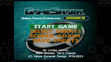 epsxe gameshark codes.